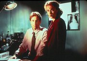 Promotional still of Mulder and Scully from The X-Files