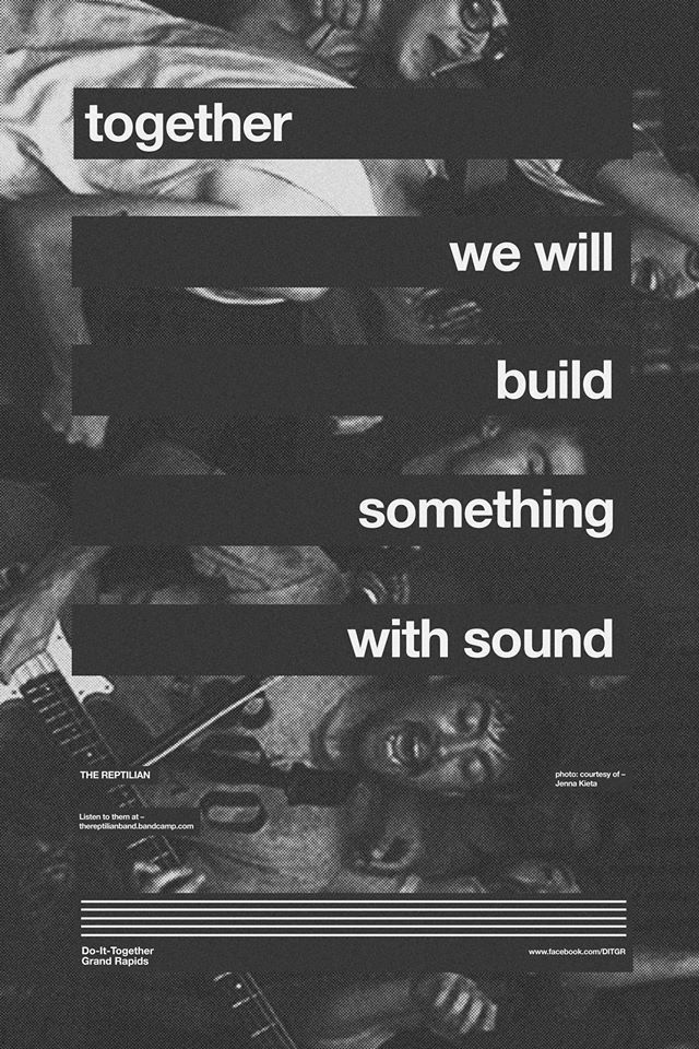 Together we will build something with sound