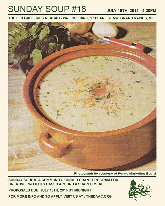 Big pot of cheesy soup