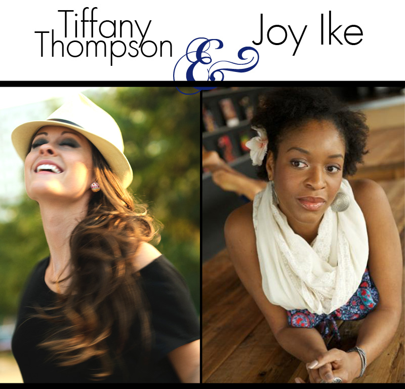 Portraits of artists Tiffany Thompson and Joy Ike