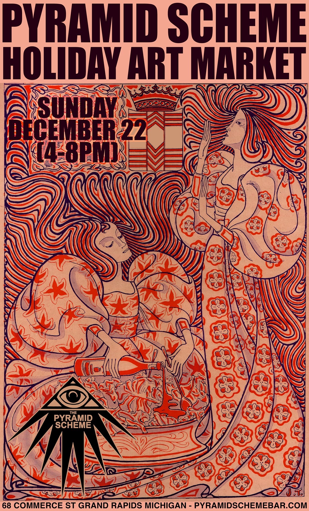 Pyramid Scheme Holiday Art Market Sunday December 22 (4-8PM)