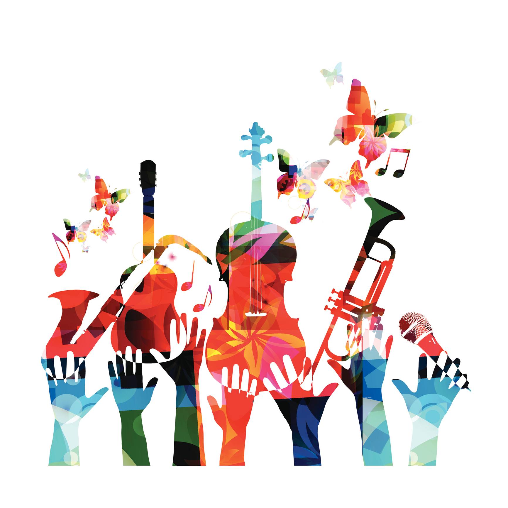 hands reaching for instruments