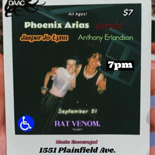 music show phoenix arias, anthony erlandson and more! 