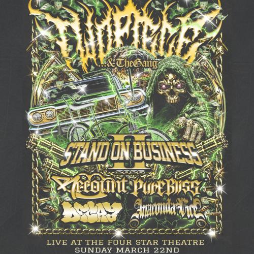 Hard Case x Radiated Entrail Productions x The DAAC Present: Two Piece & The Gang, Pure Bliss, Anaconda Vice & More